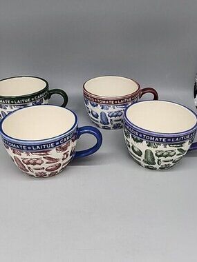 Certified International Tina Higgins French Market Jumbo Soup Mugs — Set of 4